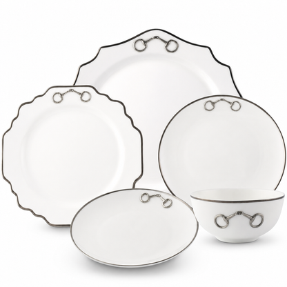 Vagabond House - Bone China Pewter Bit Dinnerware