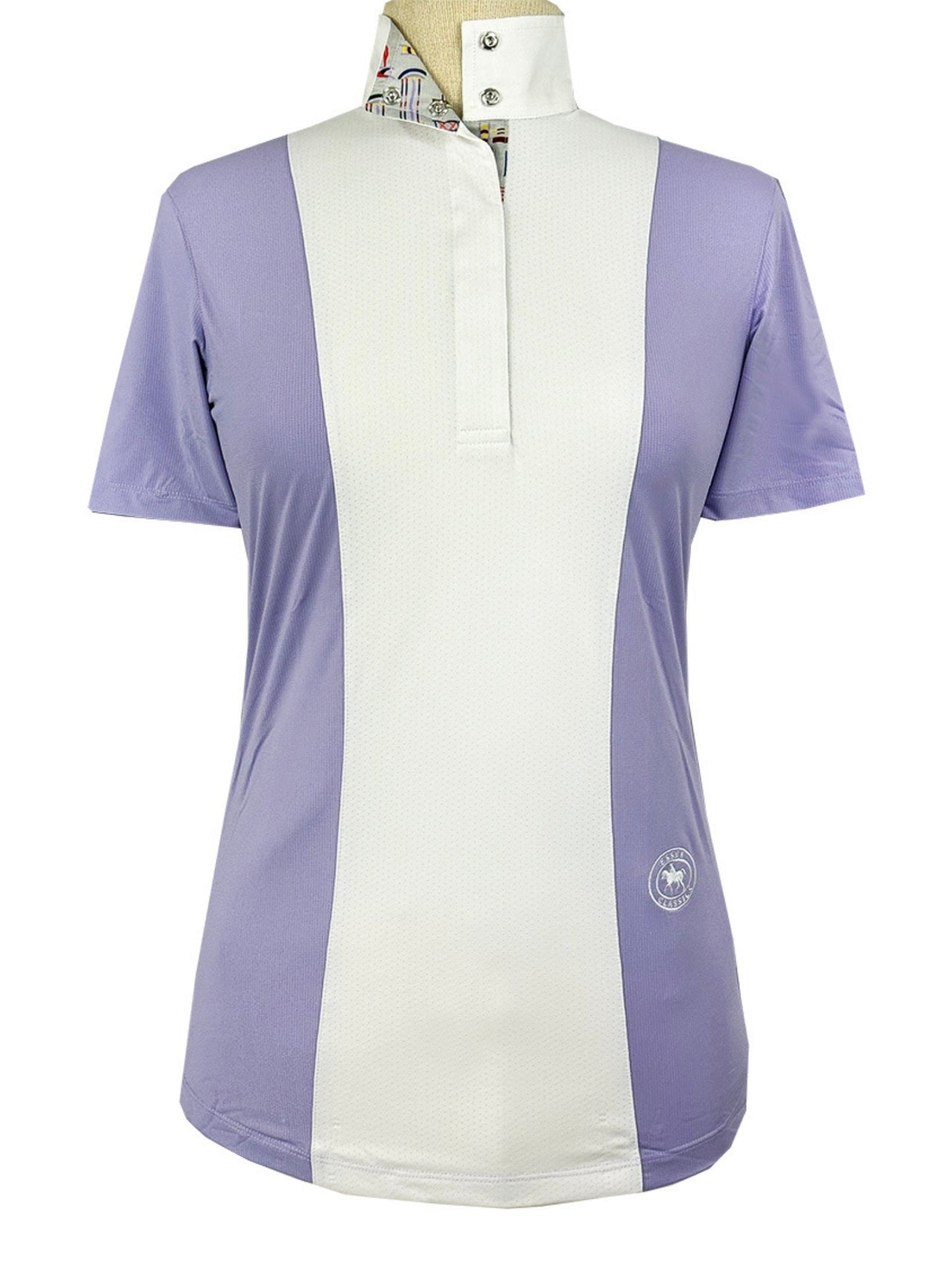 Essex Classics Girls "Luna II" Lavender with Jumper Classic Short Sleeve Performance Show Shirt
