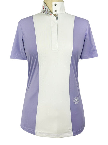 Essex Classics Girls "Luna II" Lavender with Jumper Classic Short Sleeve Performance Show Shirt