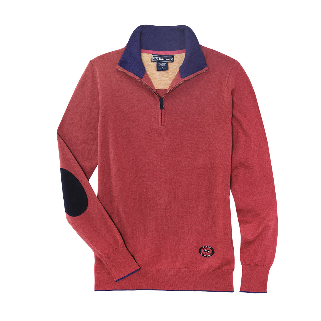Essex Classics “Trey” Quarter Zip Sweater