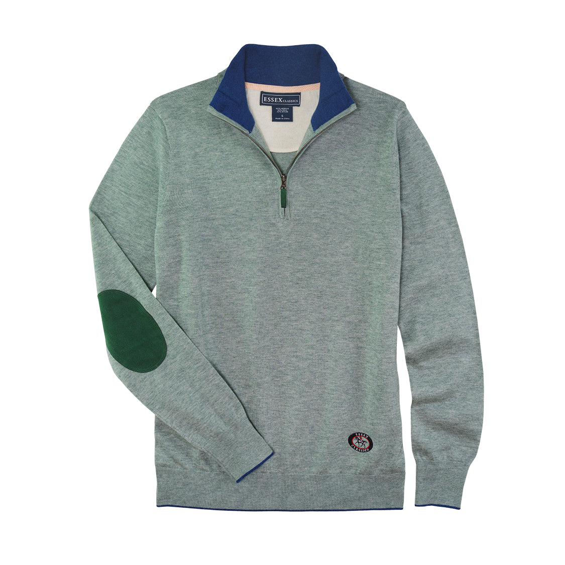 Essex Classics “Trey” Quarter Zip Sweater