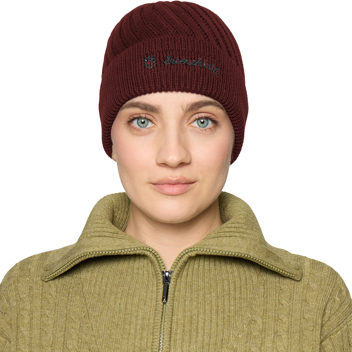 Samshield Women's Izia Beanie, plum, front view