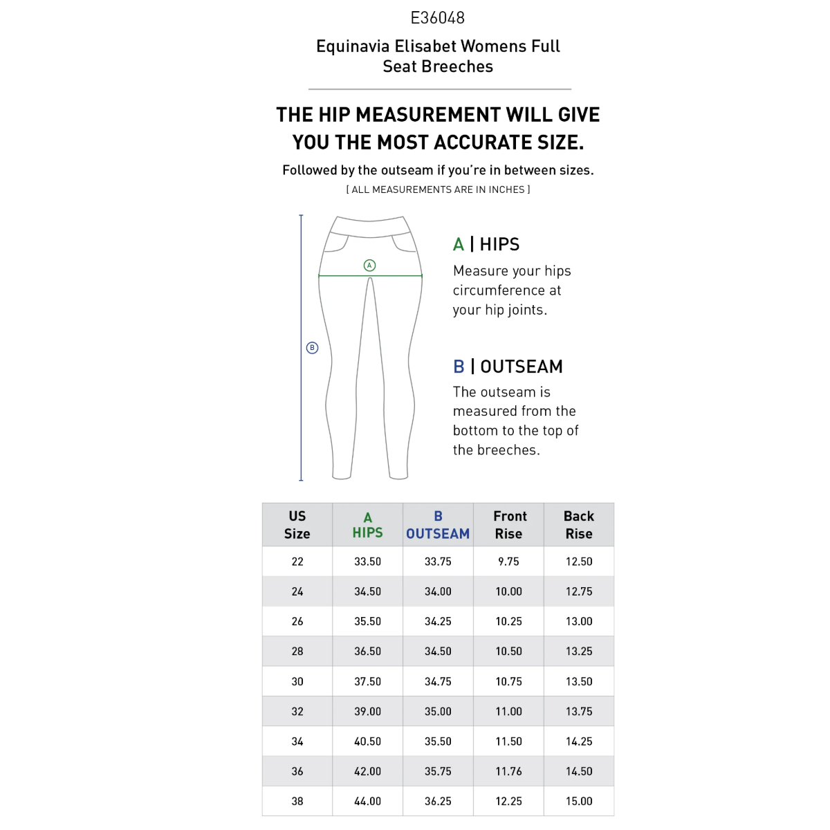 Equinavia Women's Elisabet Full Seat Breeches