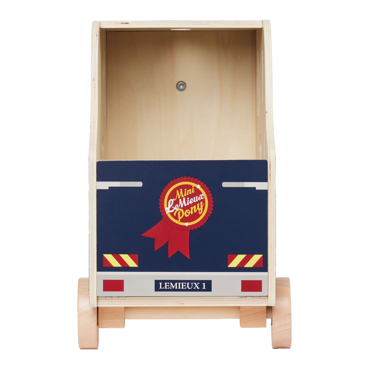 LeMieux Toy Pony Travel Lorry-Wooden-Back Closed View