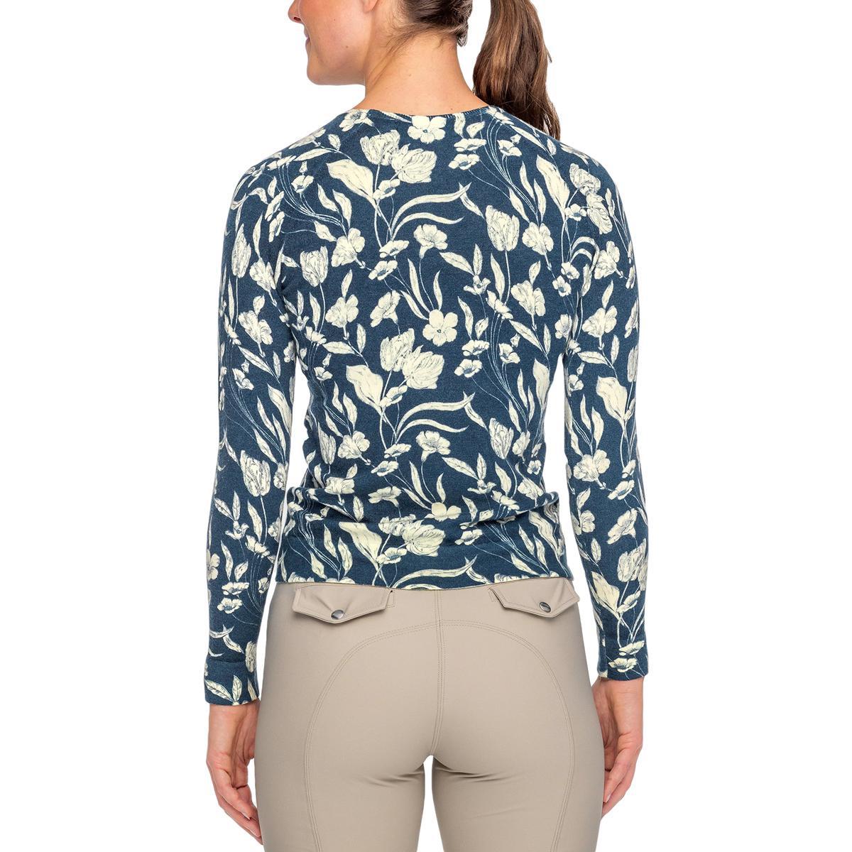 Kastel Sailor Blue French Tulip Crewneck Sweater