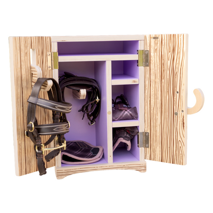 LeMieux Toy Pony Tack Locker-Wooden-Open View
