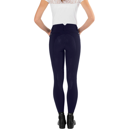 Ego7 Women's Dressage CA Breeches Model View in Navy