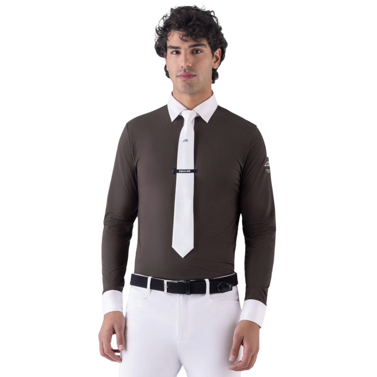 Equiline Men's EQCAMIC Long Sleeve Competition Shirt