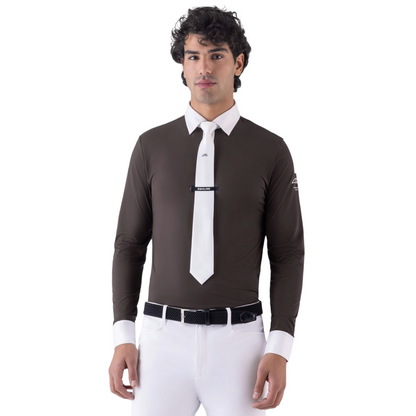 Equiline Men's EQCAMIC Long Sleeve Competition Shirt