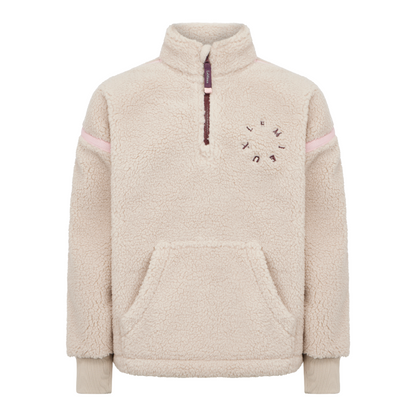 LeMieux Young Rider Jody Teddy Fleece - Stone - Front View