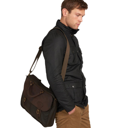 Barbour Wax Leather Briefcase