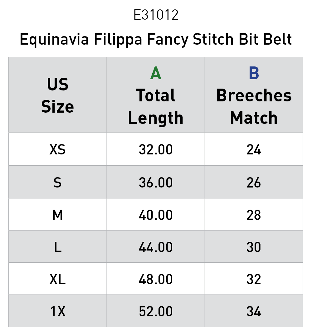 Equinavia Filippa Fancy Stitch Bit Belt