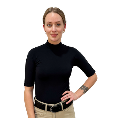 Tailored Sportsman Ladies Icefil Mock Neck Short Sleeve Sun Shirt