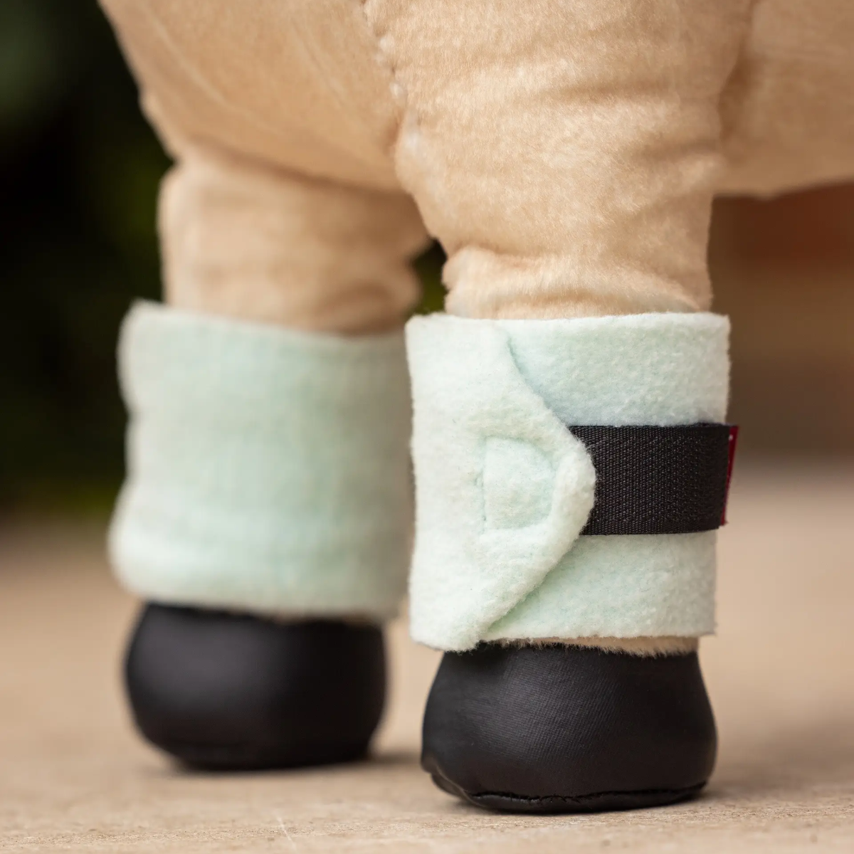 LeMieux Harlow Toy Pony Bandages, Soft Mint, Model view