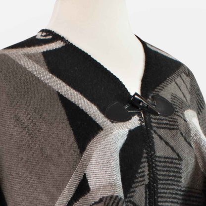 Urban Equestrian  Adina -  Equestrian Motif Shawl in Charcoal Wrap