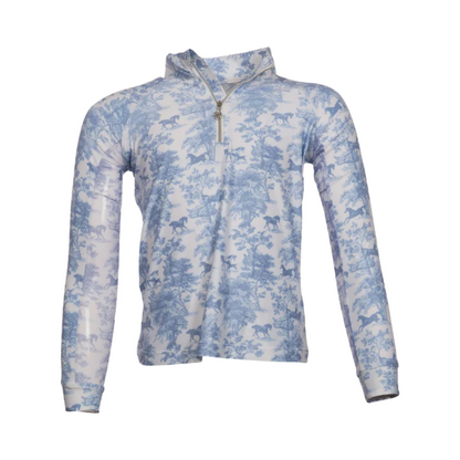 Dapplebay Junior Equestrian Toile 1/4 Long Sleeve Riding Top