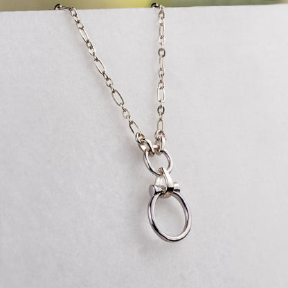 Urban Equestrian  Aikon - Equestrian Horse Bit Necklace in Silver