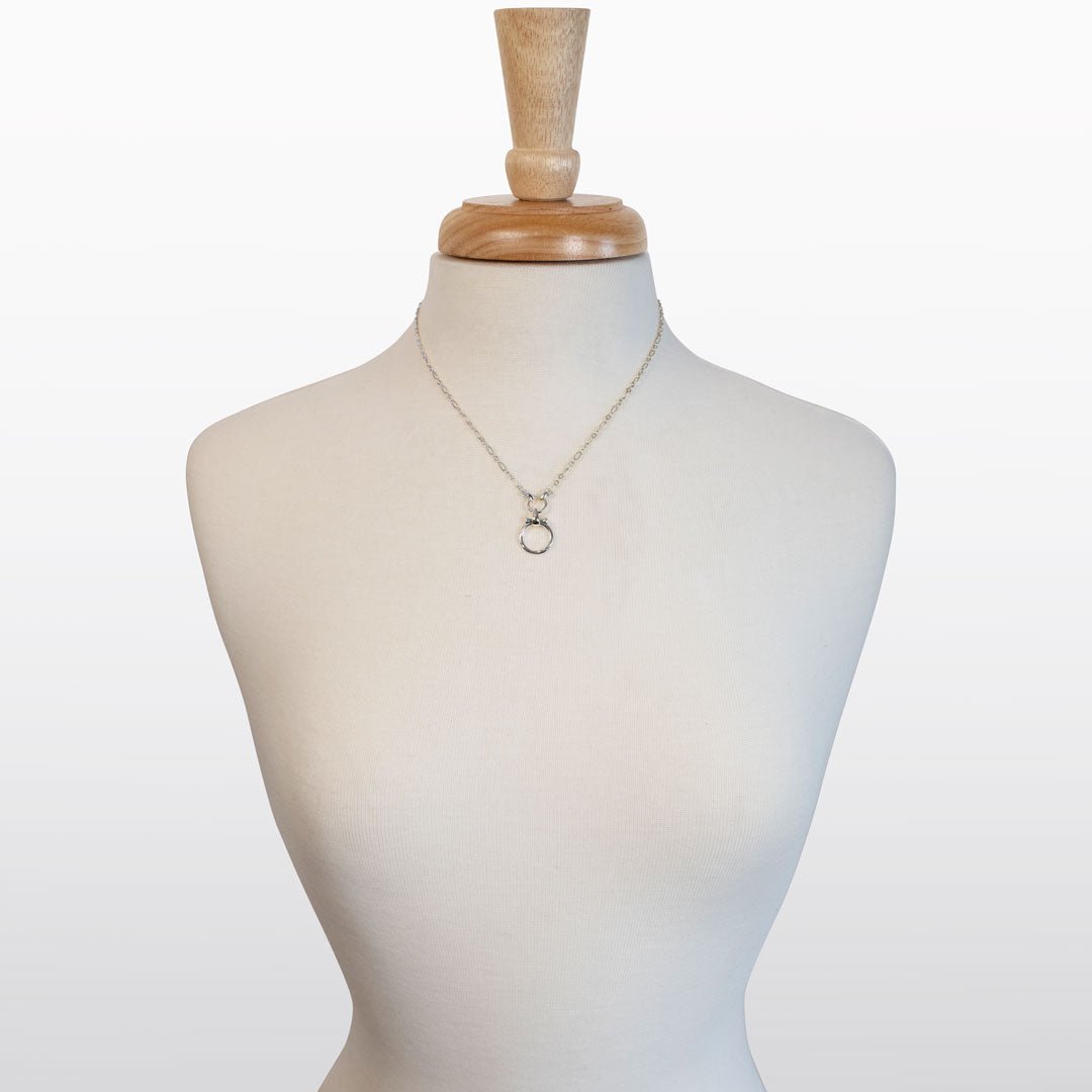 Urban Equestrian  Aikon - Equestrian Horse Bit Necklace in Silver