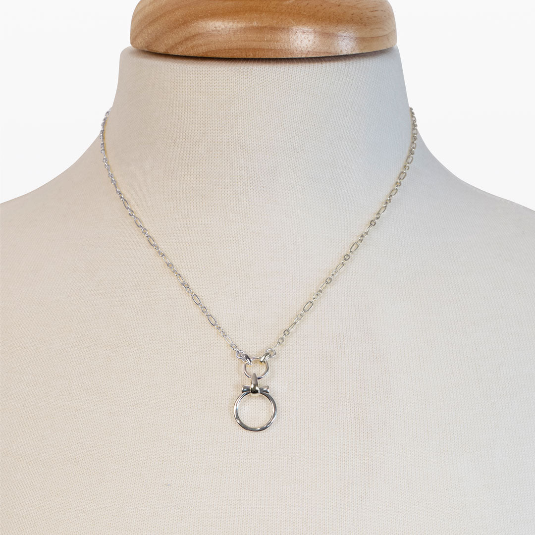 Urban Equestrian  Aikon - Equestrian Horse Bit Necklace in Silver