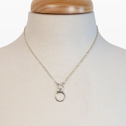 Urban Equestrian  Aikon - Equestrian Horse Bit Necklace in Silver