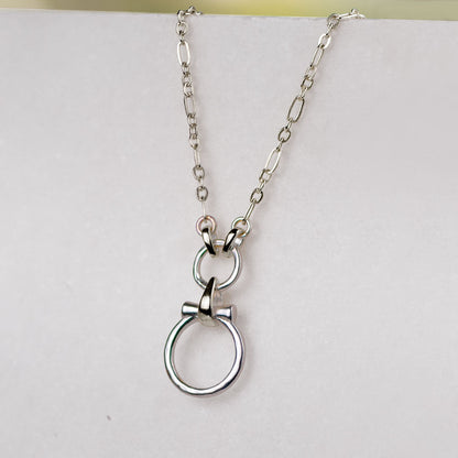 Urban Equestrian  Aikon - Equestrian Horse Bit Necklace in Silver