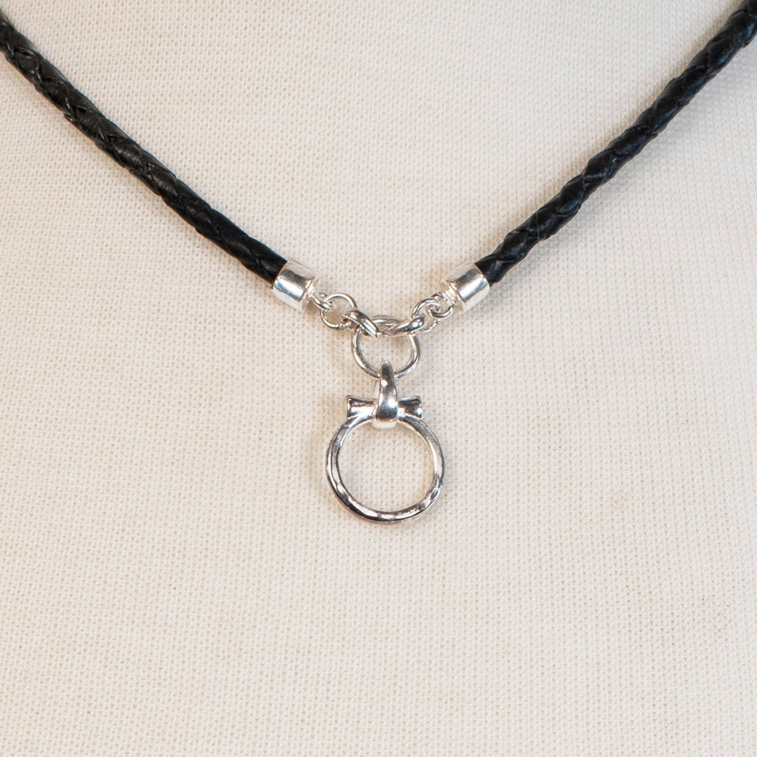 Urban Equestrian  Aikon - Leather & Silver Equestrian Horse Bit Necklace