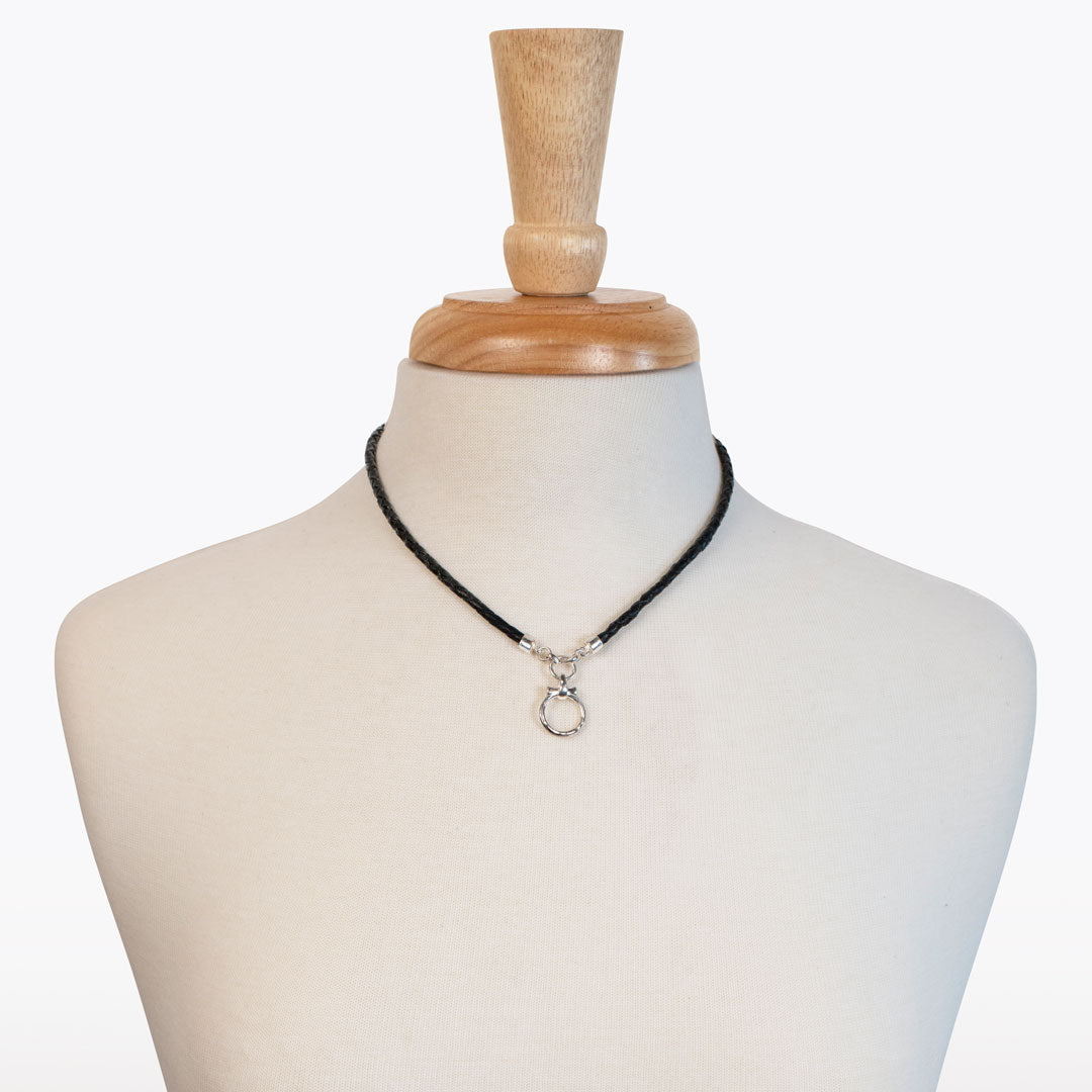 Urban Equestrian  Aikon - Leather & Silver Equestrian Horse Bit Necklace