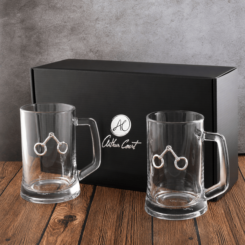 Arthur Court Designs - Equestrian Bit Beer Mugs - Set of 2