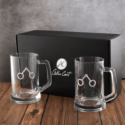 Arthur Court Designs - Equestrian Bit Beer Mugs - Set of 2