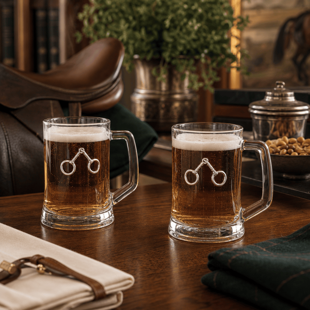 Arthur Court Designs - Equestrian Bit Beer Mugs - Set of 2