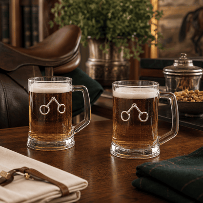 Arthur Court Designs - Equestrian Bit Beer Mugs - Set of 2