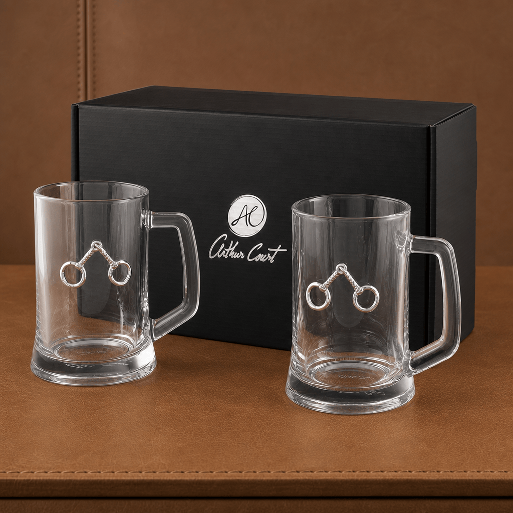 Arthur Court Designs - Equestrian Bit Beer Mugs - Set of 2
