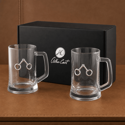 Arthur Court Designs - Equestrian Bit Beer Mugs - Set of 2