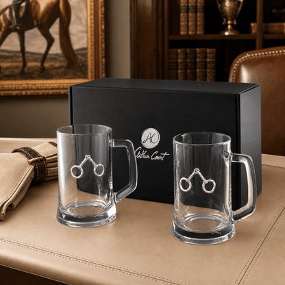 Arthur Court Designs - Equestrian Bit Beer Mugs - Set of 2