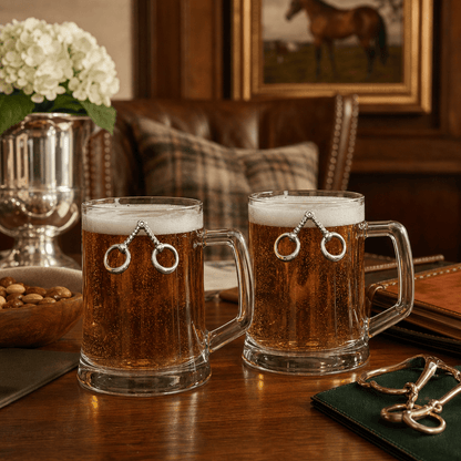 Arthur Court Designs - Equestrian Bit Beer Mugs - Set of 2