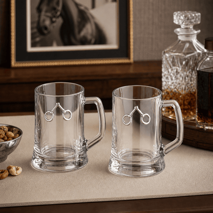 Arthur Court Designs - Equestrian Bit Beer Mugs - Set of 2
