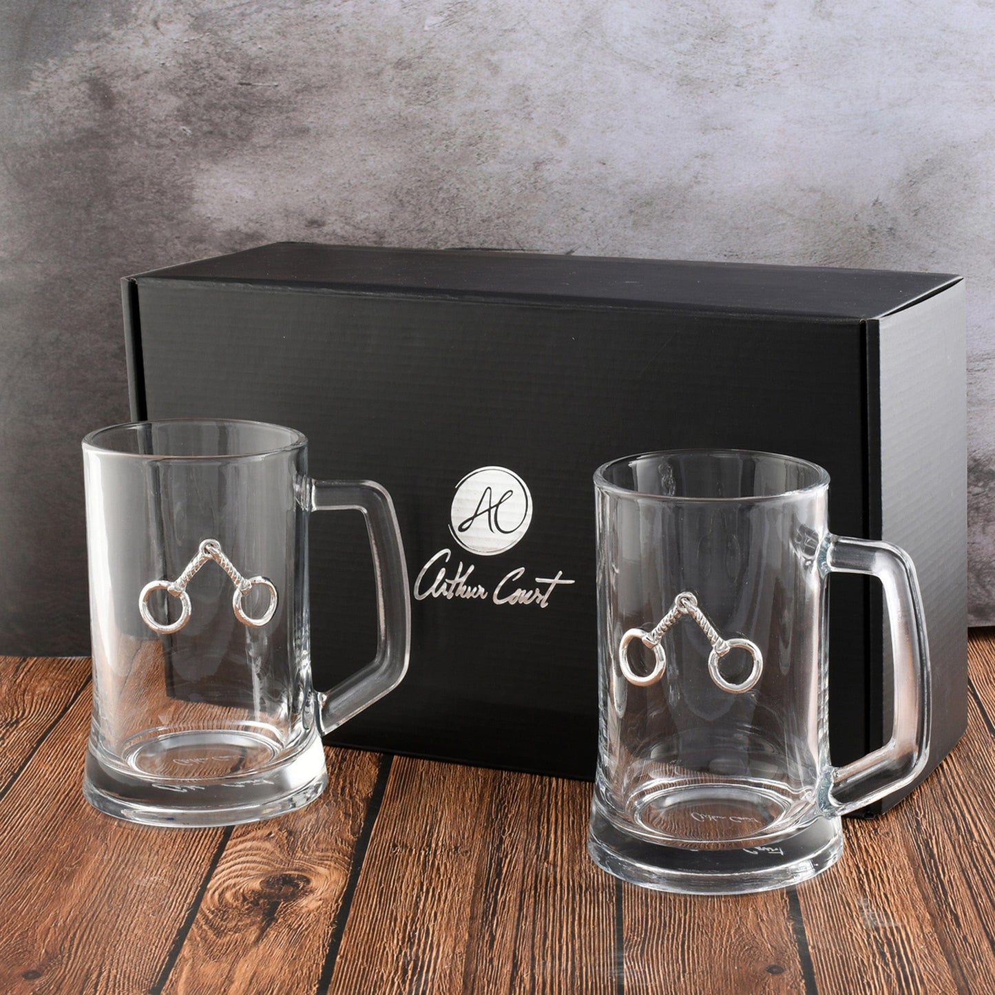 Arthur Court Designs - Equestrian Bit Beer Mugs - Set of 2