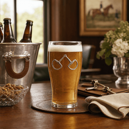 Arthur Court Designs - Equestrian Bit Beer Pint Glasses - Set of 4