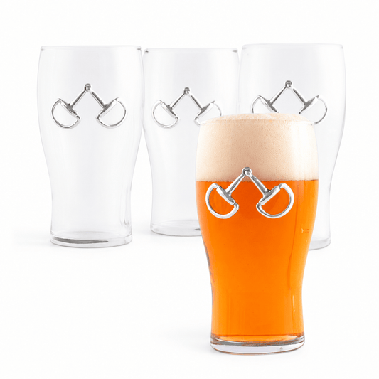 Arthur Court Designs - Equestrian Bit Beer Pint Glasses - Set of 4