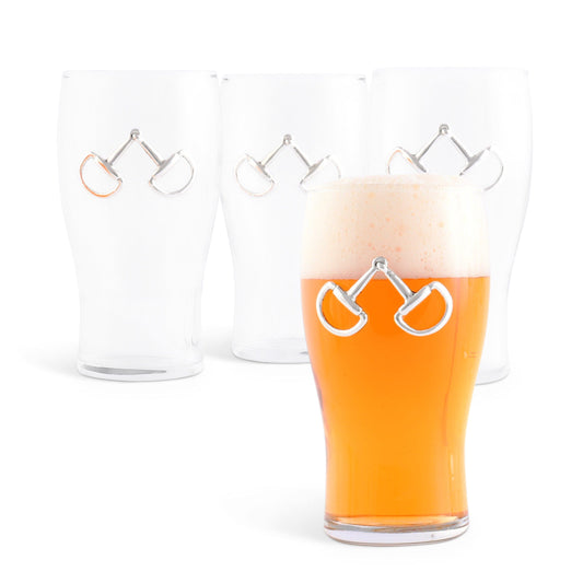 Arthur Court Designs - Equestrian Bit Beer Pint Glasses - Set of 4