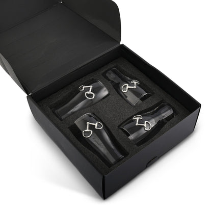 Arthur Court Designs - Equestrian Bit Beer Pint Glasses - Set of 4