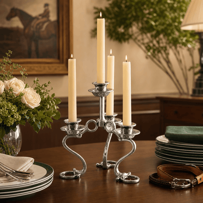 Arthur Court Deisgns - Equestrian Bit Four Light Candlestick