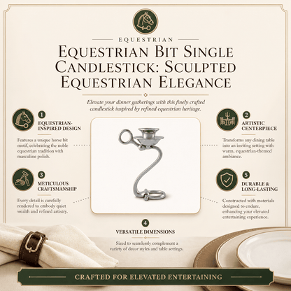 Arthur Court Designs - Equestrian Bit Single Candlestick