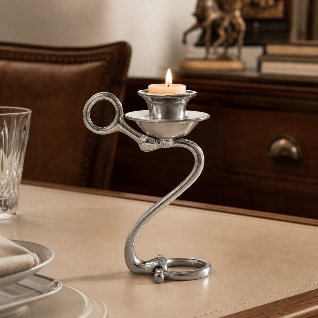 Arthur Court Designs - Equestrian Bit Single Candlestick
