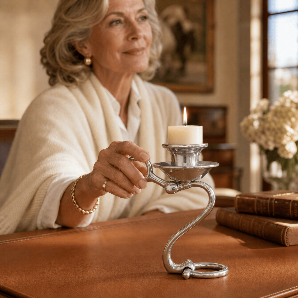 Arthur Court Designs - Equestrian Bit Single Candlestick
