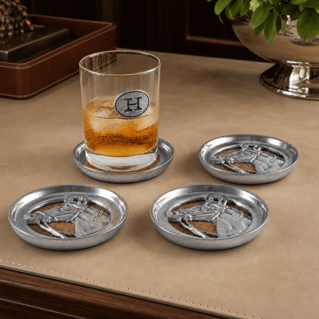 Arthur Court Designs - Equestrian Drink Coaster Set of 4