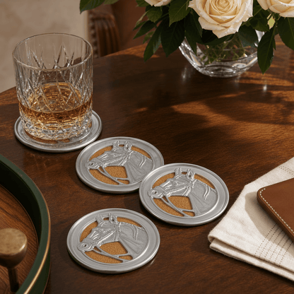 Arthur Court Designs - Equestrian Drink Coaster Set of 4