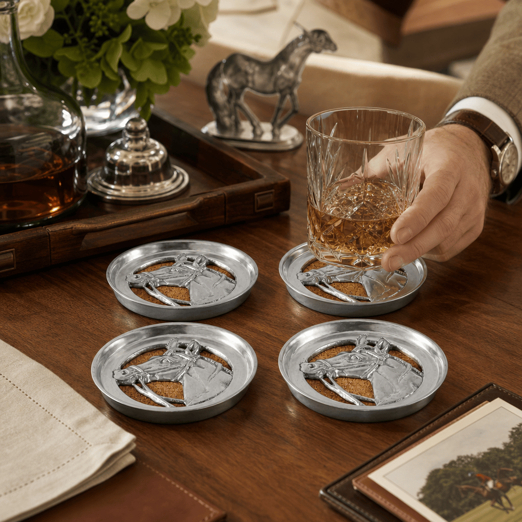 Arthur Court Designs - Equestrian Drink Coaster Set of 4