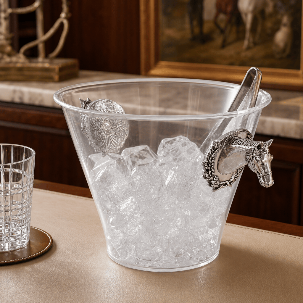 Arthur Court Horse - Head Handle Acrylic Ice Bucket
