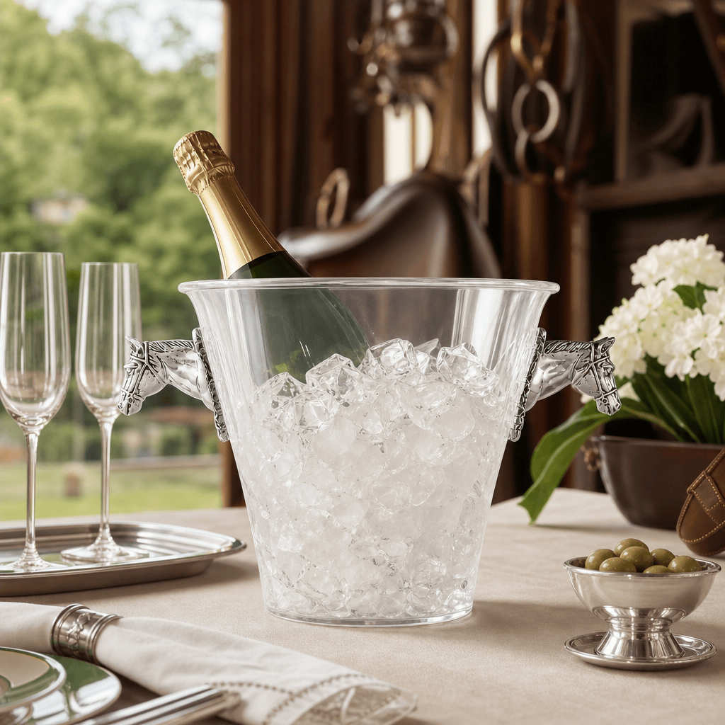 Arthur Court Horse - Head Handle Acrylic Ice Bucket